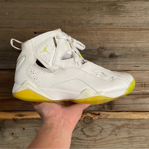 Men Nike Air Jordan True Flight Volt Ice Basketball Shoes Sneakers - Picture 2 of 8